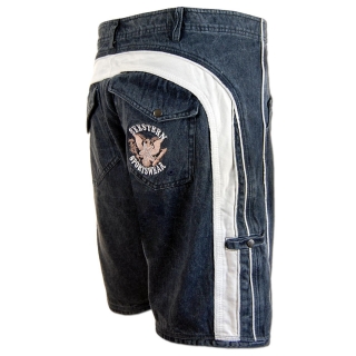 SEESTERN Herren Walkshorts Cargo Shorts Bermuda Kurze Hose Short Jeans / Denim Blau XL
