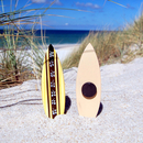 Khlschrank Magnet Deko Holz Surfboard 10 cm Airbrush...