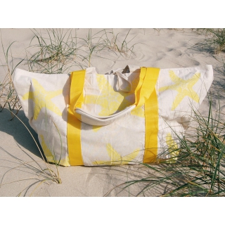 SEESTERN groe stabile Baumwoll Canvas Strandtasche Beachbag Bade Trage Tasche /2002