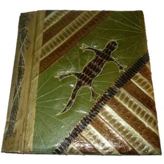 Tropisches Fotoalbum Natur Album von Bali 30 Seiten Photoalbum mit Gecko Motiv L /0906