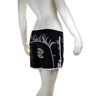 SEESTERN Damen Microstrech Boardshorts Surfshorts Boardshort Badehorts XS-4XL /1422 Schwarz L