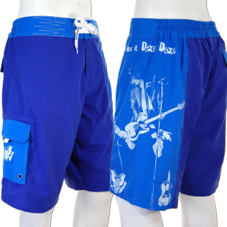 SEESTERN Herren Boardshorts Surfshort Ramones Boardshort Badeshorts XXS-3XL /1544 Dee Dee_Royalblau 2XL