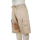 SEESTERN Kinder Piraten Walkshorts Cargo Shorts Bermuda Kurze Hose Creme & Olive