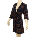 SEESTERN Tunika Bluse gebatikt Sommer Kleid Blau_Bambus M