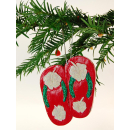 Sandalen Weihnachtsbaum Christbaum Schmuck Weihnachtsdeko Surfing Xmas/1415-16 1 Stück_1415