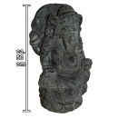 Ganesha Garten Statue 45 cm Hindu Asia Deko Figur...