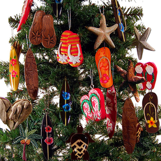 Sandale Weihnachtsbaum Christbaum Schmuck Weihnachtsdeko Surfing Xmas Surfen 1 Stck 1418