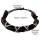 Seestern Armband / Armbänder Echtleder Band Leder Modeschmuck /1011 Schwarz_1 Stueck