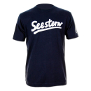 SEESTERN Herren Tshirt  hochw. Combed Jersey Kurzarm Gr S-XXL /1940 navy-weiss Größe M