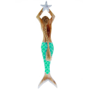 Dekoration Holz Wand Deko Meerjungfrau Mermaid 62 x 14 cm /1981_L