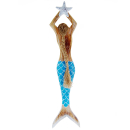 Dekoration Holz Wand Deko Meerjungfrau Mermaid 62 x 14 cm...