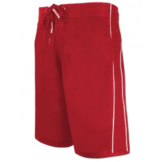 SEESTERN Herren Boardshorts Badeshorts mit Gummizug hinten& Eingrifftaschen XS-3XL /1744 Rot S