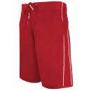 SEESTERN Herren Boardshorts Badeshorts mit Gummizug hinten& Eingrifftaschen XS-3XL /1744 Rot L