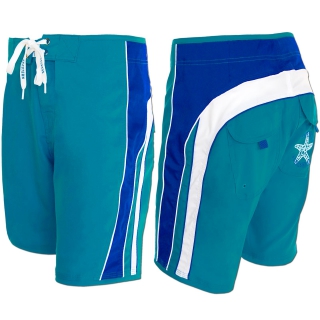 SEESTERN Herren Microstrech Boardshorts Surfshorts Boardshort Badehorts M- XL mittellang 47-49cm /1944 Blau XL