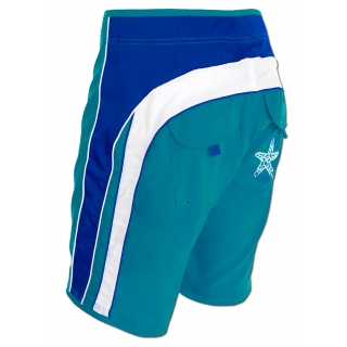 SEESTERN Herren Microstrech Boardshorts Surfshorts Boardshort Badehorts M- XL mittellang 47-49cm /1944 Blau XL