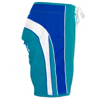 SEESTERN Herren Microstrech Boardshorts Surfshorts Boardshort Badehorts M- XL mittellang 47-49cm /1944 Blau XL