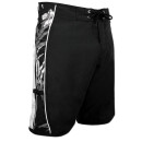 SEESTERN Herren Boardshorts Surfshorts Boardshort Surf Shorts Badeshorts XS-3XL mittellang 47-49cm /2043 Schwarz L