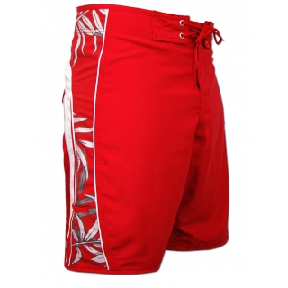 SEESTERN Herren Boardshorts Surfshorts Boardshort Surf Shorts Badeshorts XS-3XL mittellang 47-49cm /2043 Rot S