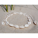 Seestern Halskette Modeschmuck aus Kauri Muscheln Surfer Shell Necklace /2002.wt Weiß_3 Stueck