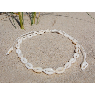 Seestern Halskette Modeschmuck aus Kauri Muscheln Surfer Shell Necklace /2003.wt Wei_1 Stueck