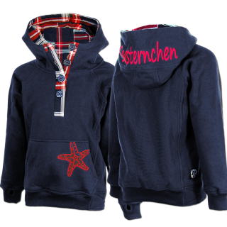 SEESTERN CHEN Kinder Kapuzen Sweat Shirt Kapuzen Pullover Hoody Sweater 92-128 /2001 Navy 98-104