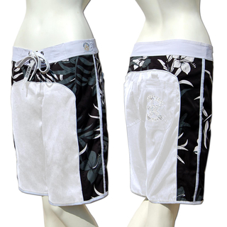 SEESTERN Damen Microstrech Boardshorts Surfshorts Boardshort Badehorts XS-4XL /2123 Weiss L