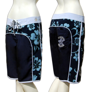 SEESTERN Damen Microstrech Boardshorts Surfshorts Boardshort Badehorts XS-4XL /2124 Blau 3XL