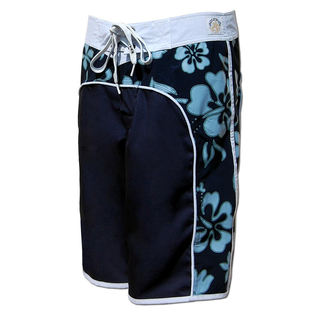 SEESTERN Damen Microstrech Boardshorts Surfshorts Boardshort Badehorts XS-4XL /2124 Blau 3XL