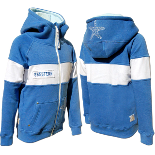 SEESTERN Jungen Kapuzen Sweat Jacke Kapuzen Pullover Hoody Sweater 104-164 /2103_bl_wt