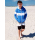 SEESTERN Jungen Kapuzen Sweat Jacke Kapuzen Pullover Hoody Sweater 104-164 /2103_bl_wt Blau melange 146 - 152