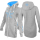 SEESTERN Damen Kapuzen Fleecejacke 2WegeZipper Fleecemantel Fleece Sweatj.XS-4XL /2126.Grau_lb M