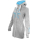 SEESTERN Damen Kapuzen Fleecejacke 2WegeZipper Fleecemantel Fleece Sweatj.XS-4XL /2126.Grau_lb M