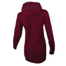 SEESTERN Damen Kapuzen Fleecejacke 2WegeZipper Fleecemantel Fleece Sweatj.XS-4XL /2126.Bordeaux S