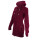 SEESTERN Damen Kapuzen Fleecejacke 2WegeZipper Fleecemantel Fleece Sweatj.XS-4XL /2126.Bordeaux S