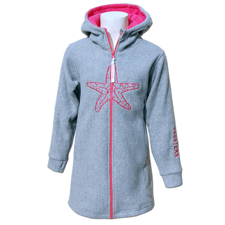 SEESTERN  Kinder Kapuzen Fleecejacke Fleecemantel Fleece Sweatjacke 116-164 /2106.gy_sb 110 - 116