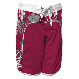 SEESTERN Damen Boardshorts Surfshorts Boardshort Surf Shorts Badehorts XS-4XL /2125 Bordeaux Bambus 3XL