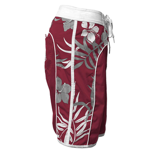 SEESTERN Damen Boardshorts Surfshorts Boardshort Surf Shorts Badehorts XS-4XL /2125 Bordeaux Bambus 3XL