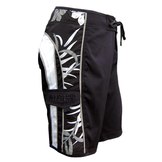 SEESTERN Herren Microstrech Boardshorts Surfshorts Boardshort Badehorts XS-3XL /2343 Schwarz M