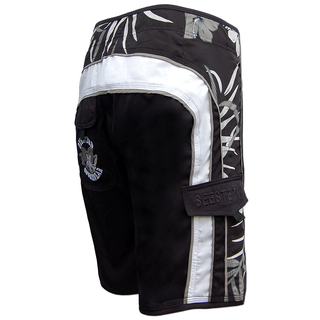 SEESTERN Herren Microstrech Boardshorts Surfshorts Boardshort Badehorts XS-3XL /2343 Schwarz M