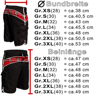 SEESTERN SPORTSWAER Herren Microstrech Boardshorts Surfshorts Boardshort Badehorts XS-3XL /2430