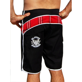 SEESTERN SPORTSWAER Herren Microstrech Boardshorts Surfshorts Boardshort Badehorts XS-3XL /2430 Schwarz L