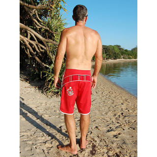 SEESTERN SPORTSWAER Herren Microstrech Boardshorts Surfshorts Boardshort Badehorts XS-3XL /2430 Rot 3XL