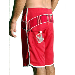 SEESTERN SPORTSWAER Herren Microstrech Boardshorts Surfshorts Boardshort Badehorts XS-3XL /2430 Rot 3XL