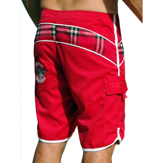 SEESTERN SPORTSWAER Herren Microstrech Boardshorts Surfshorts Boardshort Badehorts XS-3XL /2430 Rot 3XL