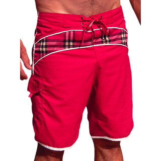 SEESTERN SPORTSWAER Herren Microstrech Boardshorts Surfshorts Boardshort Badehorts XS-3XL /2430 Rot 3XL