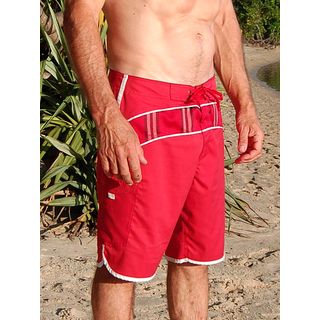 SEESTERN SPORTSWAER Herren Microstrech Boardshorts Surfshorts Boardshort Badehorts XS-3XL /2430 Rot 3XL