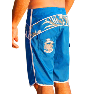 SEESTERN SPORTSWAER Herren Microstrech Boardshorts Surfshorts Boardshort Badehorts XS-3XL /2430 Hell Blau XL