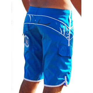 SEESTERN SPORTSWAER Herren Microstrech Boardshorts Surfshorts Boardshort Badehorts XS-3XL /2430 Hell Blau XL