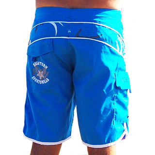 SEESTERN SPORTSWAER Herren Microstrech Boardshorts Surfshorts Boardshort Badehorts XS-3XL /2430 Hell Blau XL