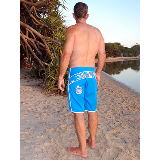 SEESTERN SPORTSWAER Herren Microstrech Boardshorts Surfshorts Boardshort Badehorts XS-3XL /2430 Hell Blau XL